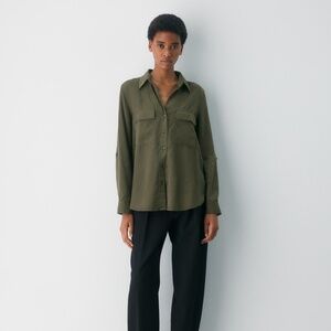Babaton Olive Green Blouse